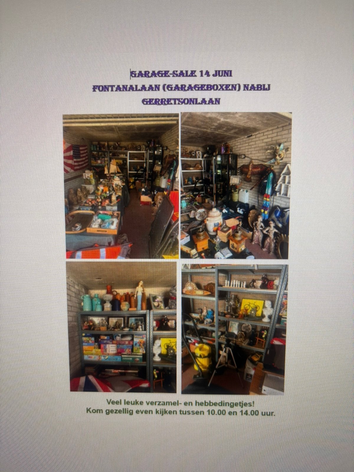 Garage sale Eindhoven, Ophalen, Gebruikt