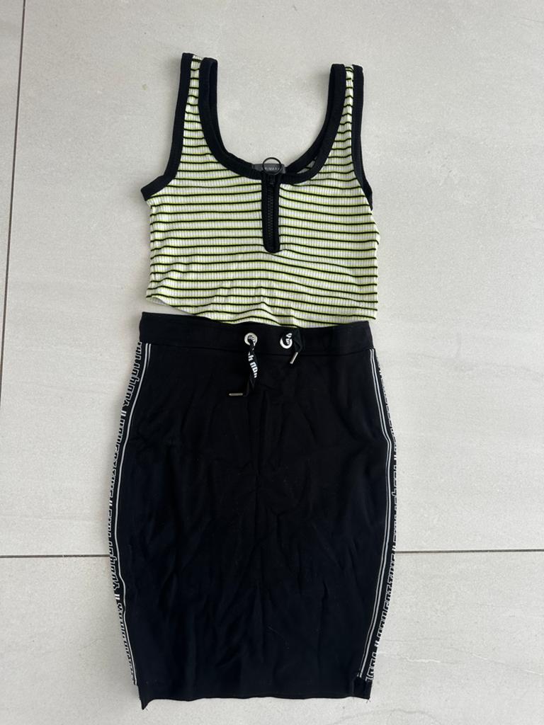 Coolcat Zwarte rok met 5  bovenstukken, Kleding | Dames, Rokken, Maat 38/40 (M), Zwart, Ophalen of Verzenden, Zo goed als nieuw