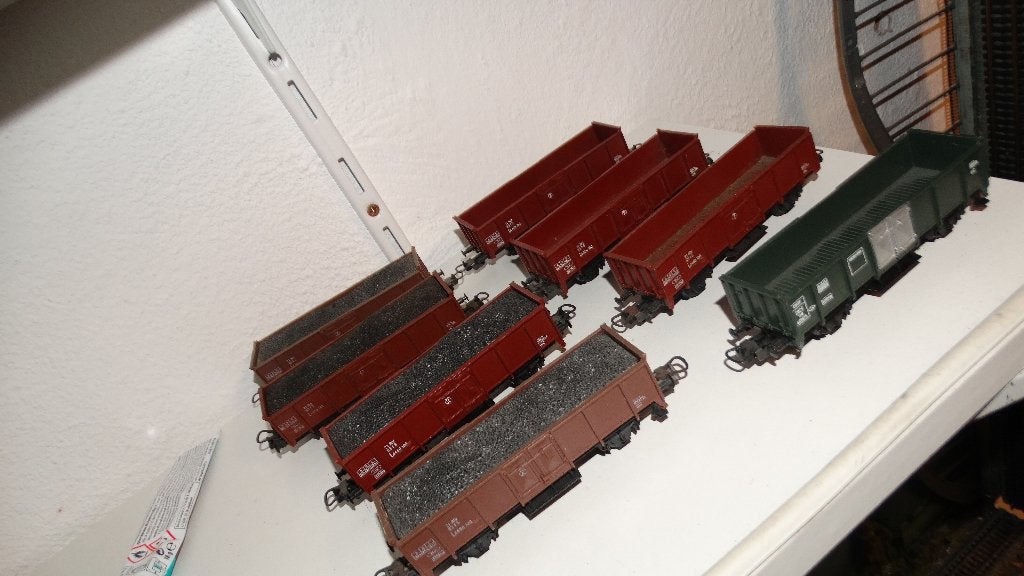 8 Lima kolenwagens of bakwagens adv 10, Ophalen of Verzenden, Gelijkstroom, Wagon, Lima