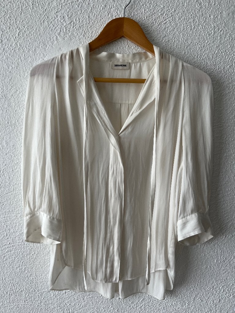 Zadig & Voltaire satin blouse top, Zadig & Voltaire, Overige kleuren, Verzenden, Zo goed als nieuw