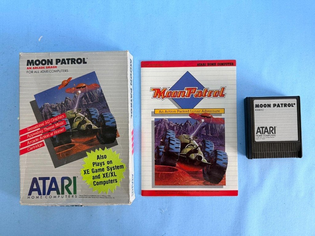 Moon Patrol (Atari 400/XL/XE), Spelcomputers en Games, Gebruikt, Overige genres, 1 speler, Ophalen of Verzenden
