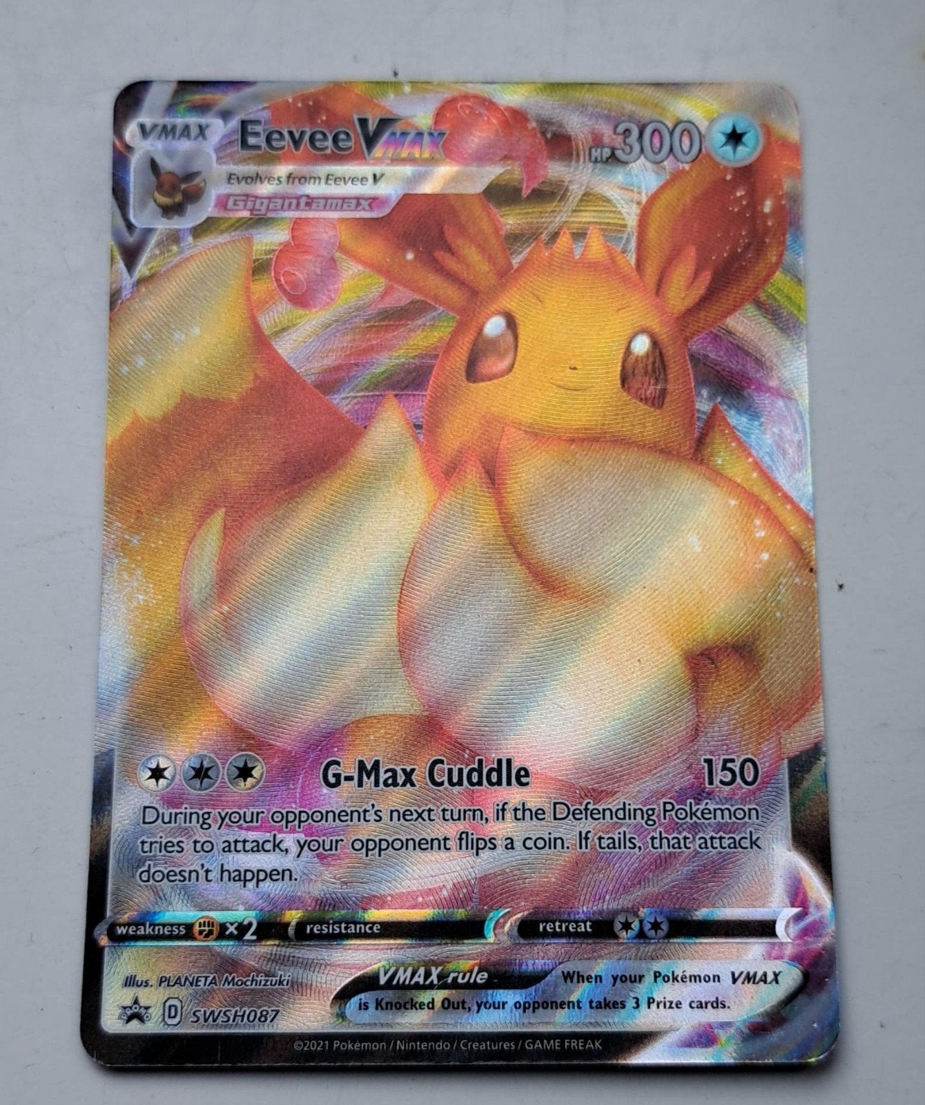Pokémon Eevee VMAX Gigantamax SWSH087 Promo Kaart, Hobby en Vrije tijd, Ophalen of Verzenden