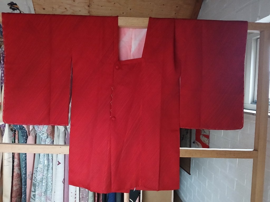 Traditionele Japanse Kimono haori jasye red, Ophalen of Verzenden