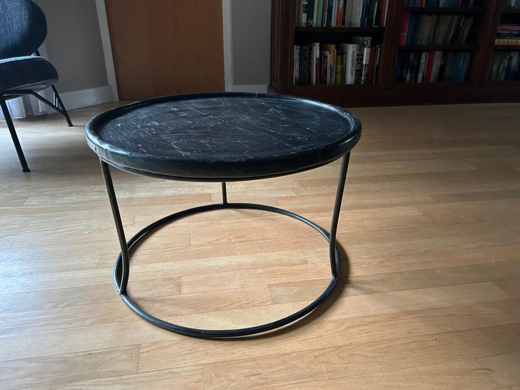 Ronde bijzettafel, Ophalen, Zo goed als nieuw
