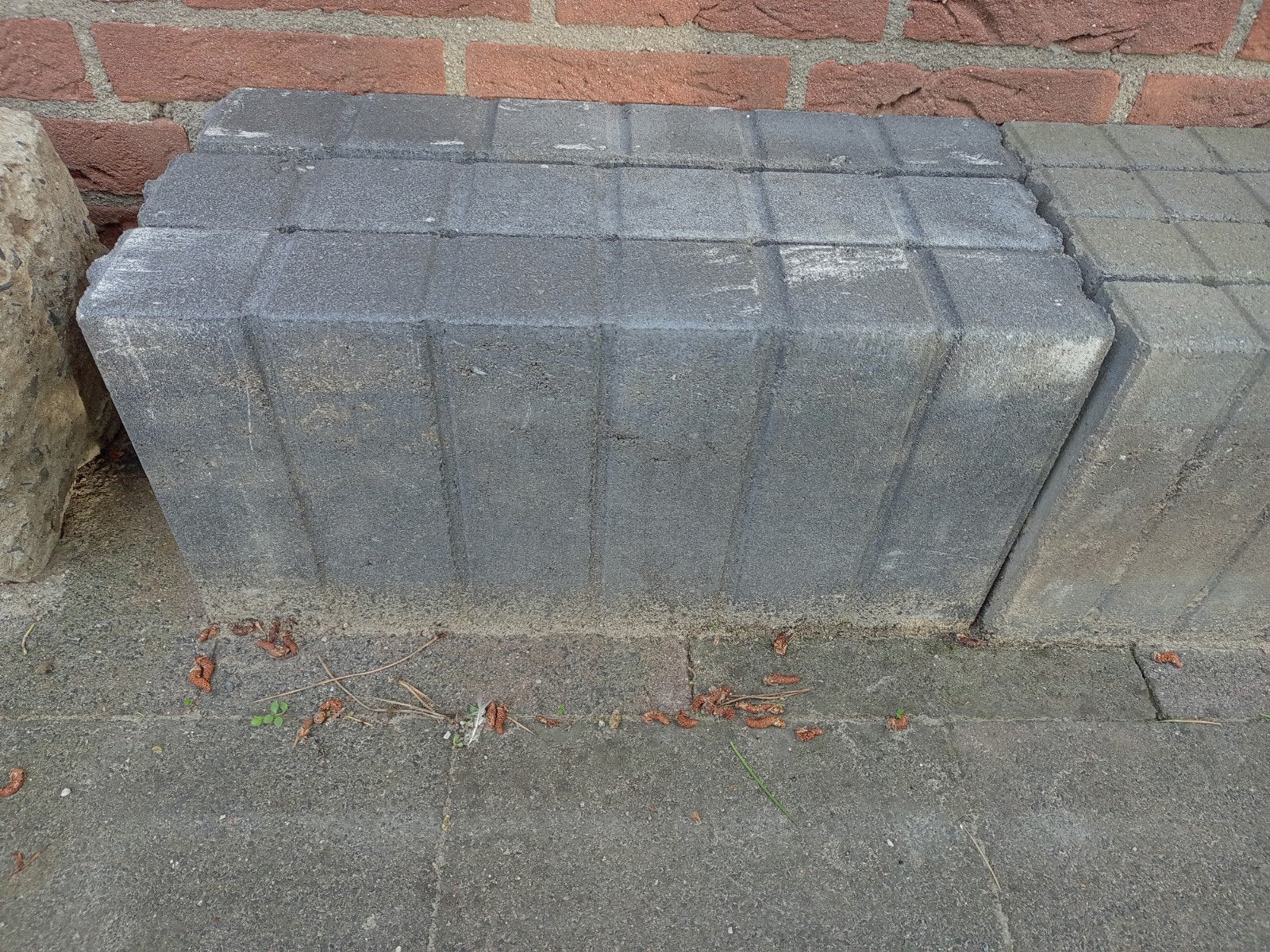 Palissade banden quadro, antraciet, Tuin en Terras, Ophalen, Nieuw, Beton, Minder dan 100 cm
