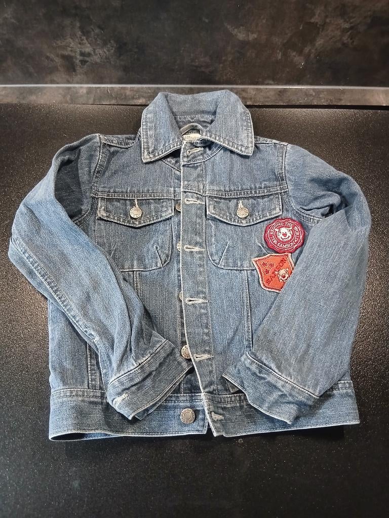 Stoere denim spijkerjas maat 92, Kinderen en Baby's, Ophalen of Verzenden, Gebruikt, Onbekend, Jongen of Meisje
