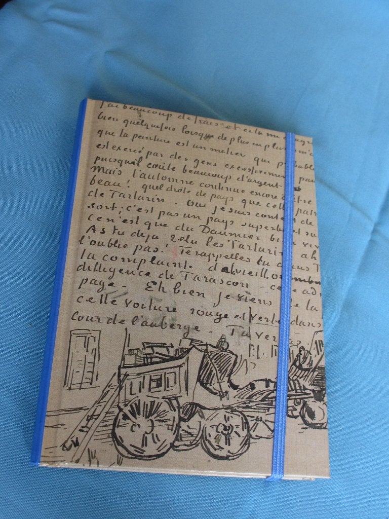 notitieboekje met tekening van Vincent van Gogh, Hobby en Vrije tijd, Tekenen, Ophalen of Verzenden, Zo goed als nieuw, Papier, Schets- of Tekenboek