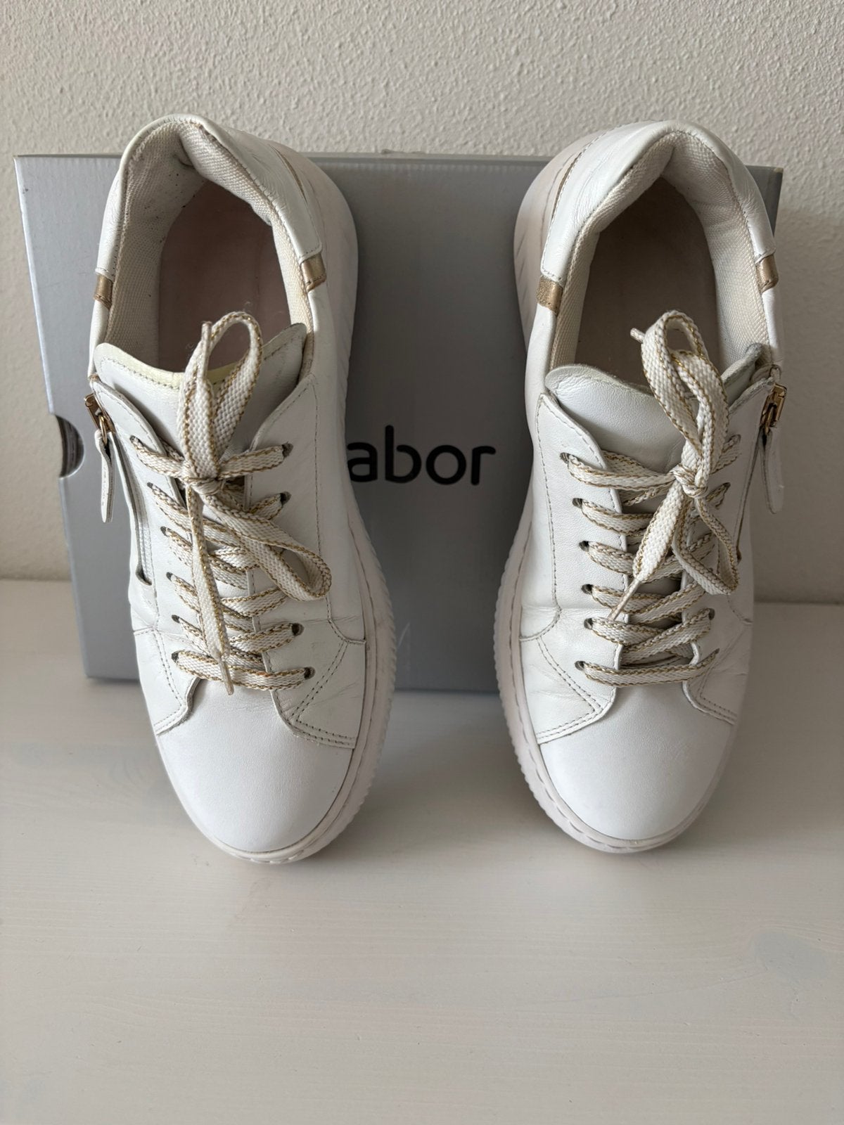 Gabor dames sneakers maat 38, Wit, Ophalen of Verzenden, Sneakers of Gympen, Zo goed als nieuw