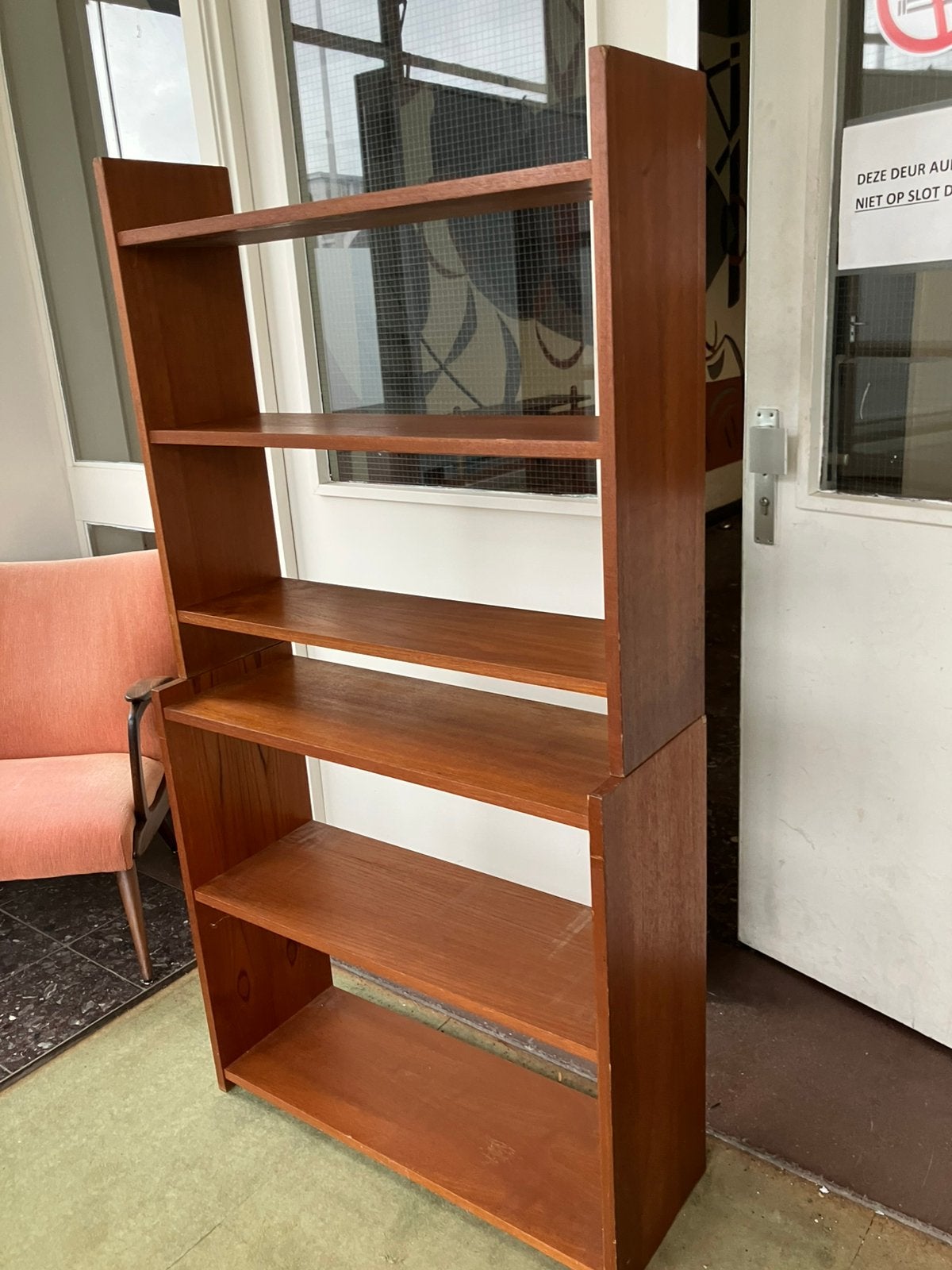 Teakhouten KLM kast. Poul Cadovius., 200 cm of meer, Zo goed als nieuw, 25 tot 50 cm, 50 tot 100 cm