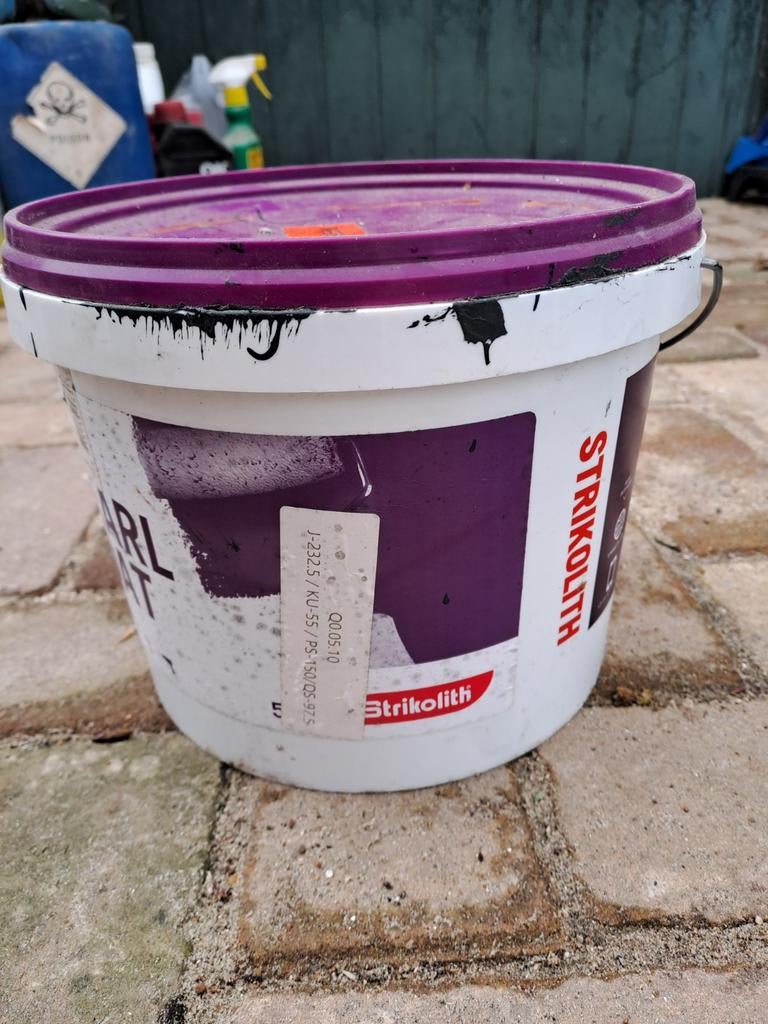 Strikolith Afbouwverf Vochtwerend voor Plintgevels, Doe-het-zelf en Verbouw, Verf, Beits en Lak, Ophalen, Nieuw, Wit