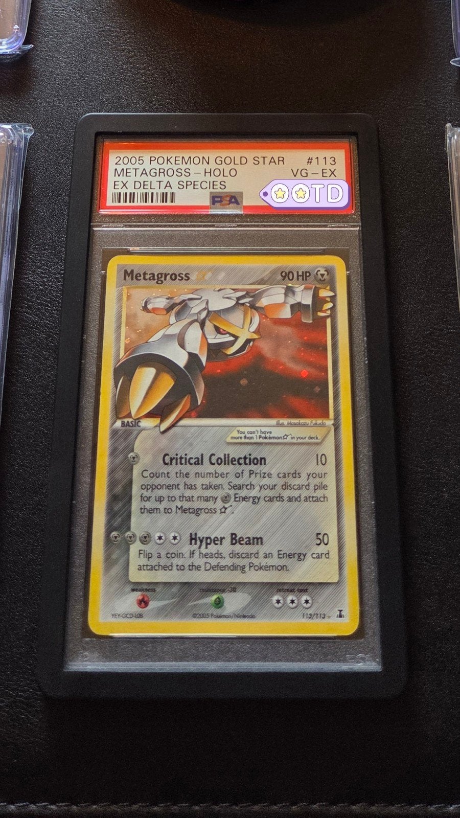 Goldstar: Metagross, Raikou en Shining Mew Graded Pokémon, Ophalen of Verzenden, Zo goed als nieuw, Meerdere kaarten, Foil