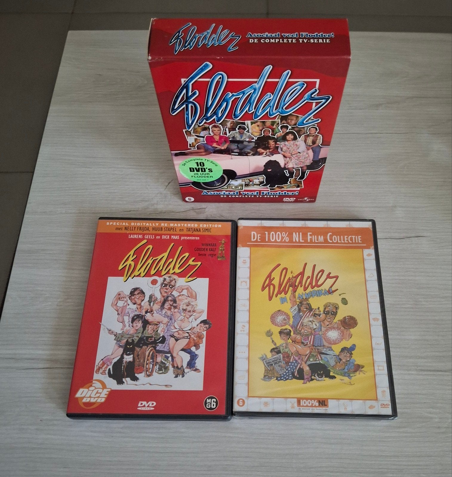 complete tv serie flodder inclusief twee speelfilms, Cd's en Dvd's, Dvd's | Tv en Series, Vanaf 16 jaar, Ophalen of Verzenden