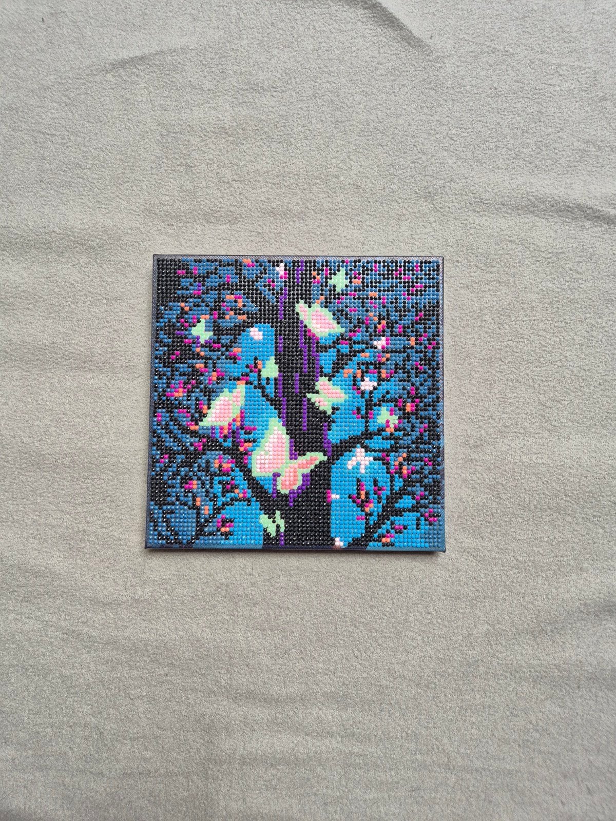 20x20 Glow in the Dark Diamond Painting Vlinders, Nieuw, Ophalen of Verzenden, Overige merken, Diamond painting