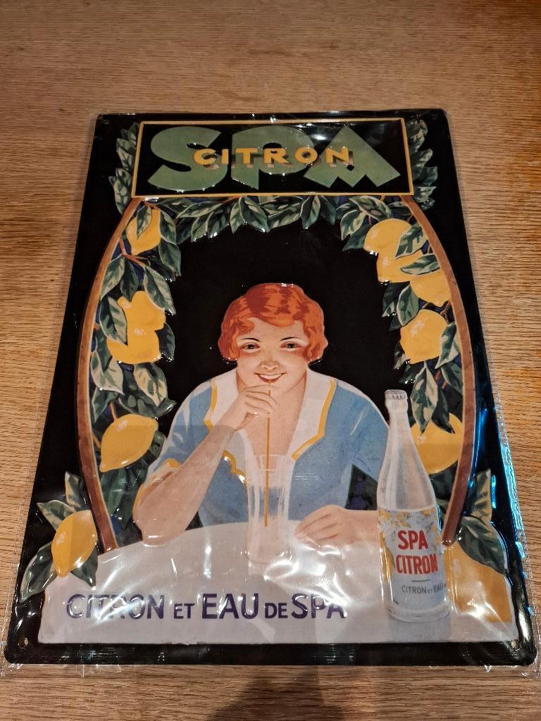Reclamebord Spa Citron, Ophalen of Verzenden, Nieuw, Reclamebord