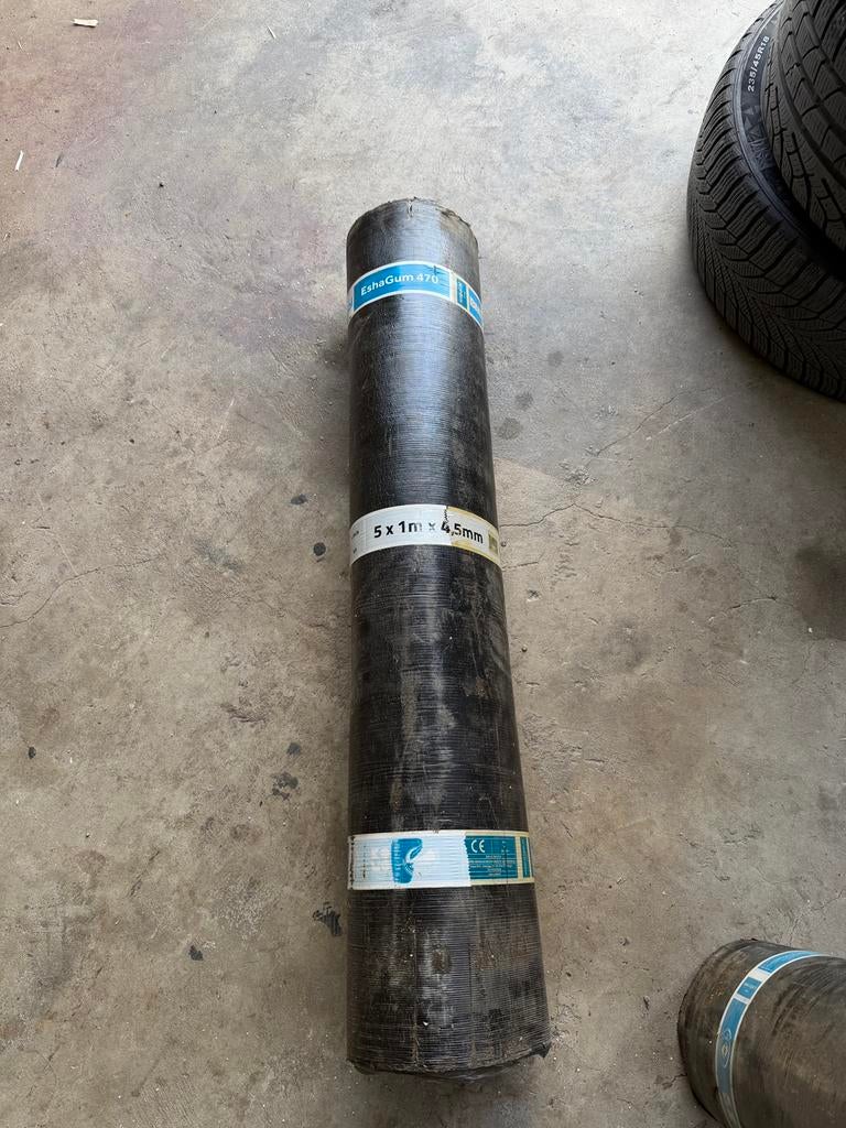 6 nieuwe rollen dakleer professionele kwaliteit., Doe-het-zelf en Verbouw, Dakpannen en Dakbedekking, Overige materialen, Zwart