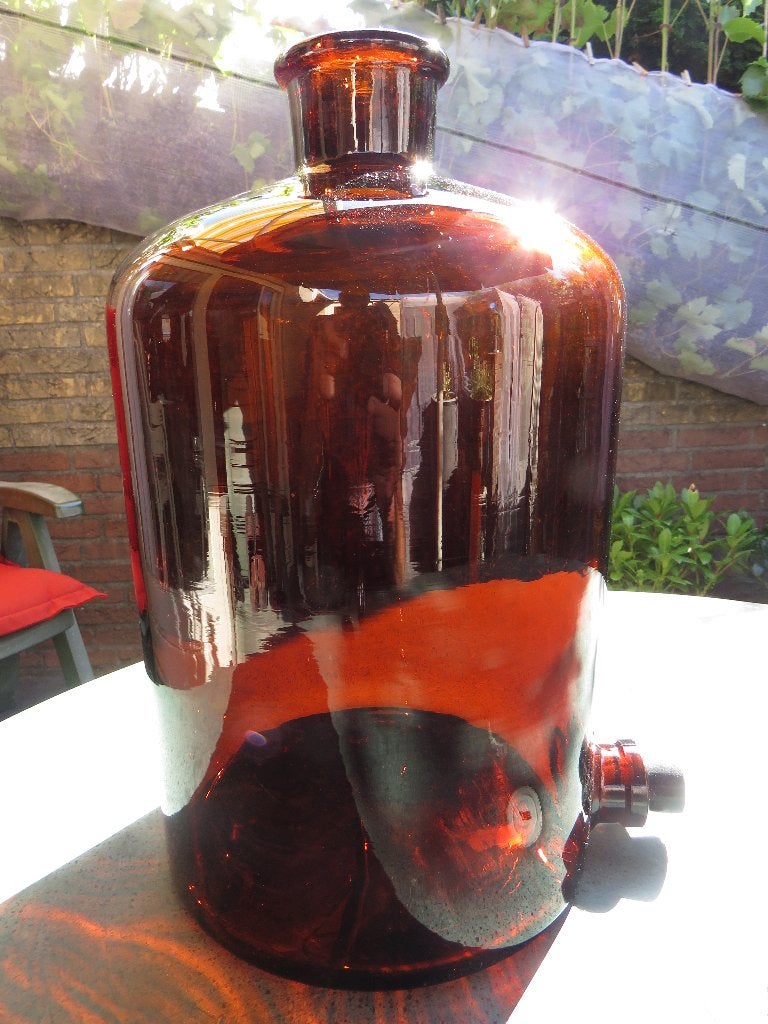 Apothekerfles bruin 10 Liter, Ophalen, Zo goed als nieuw