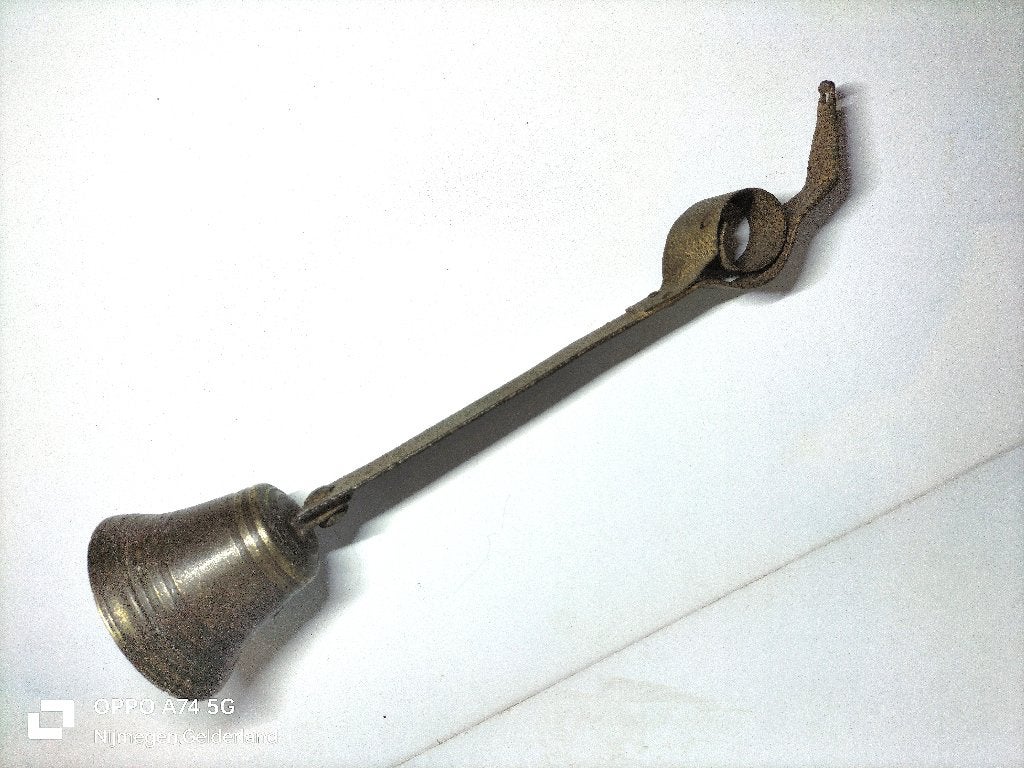Vintage Winkelbel met veer, Antiek en Kunst, Verzenden, Koper