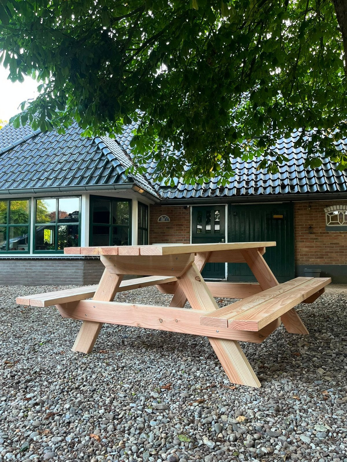 Douglas Picknicktafel, Tuin en Terras, Ophalen, Rechthoekig, Hout