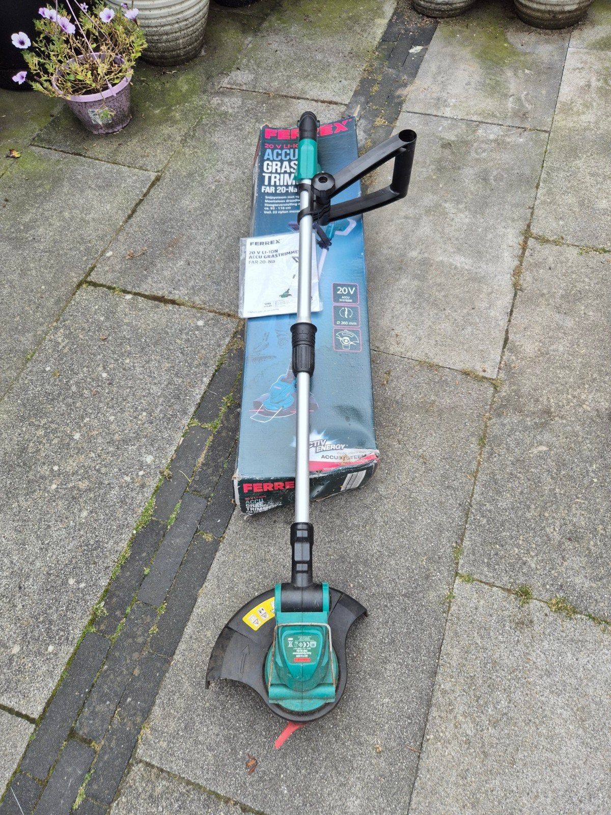 Ferrex  gras trimmer, Ophalen of Verzenden, Gebruikt, Accu, Ferrex