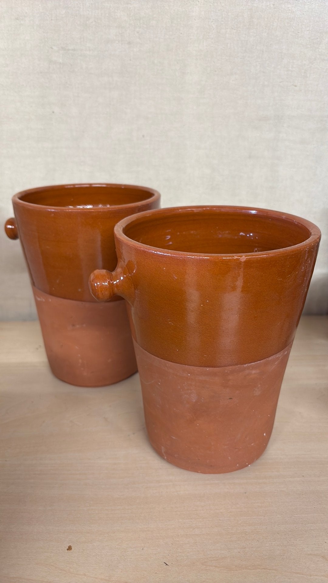 Bloempotten, Ophalen of Verzenden, Gebruikt, Rond, Aardewerk