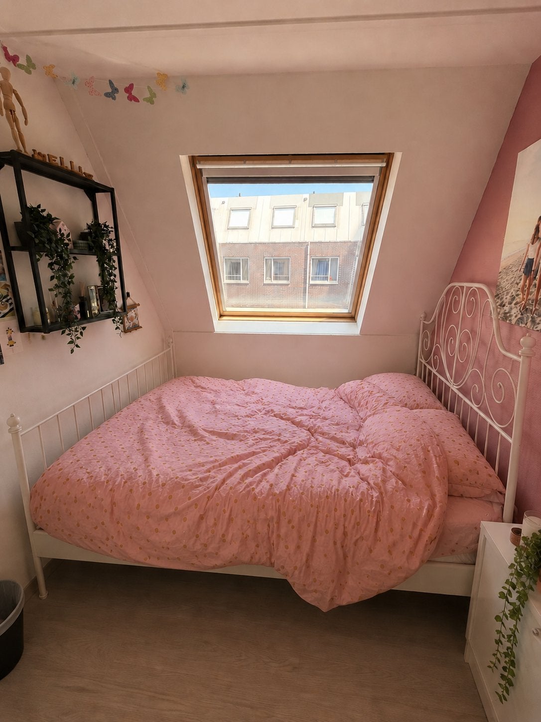 IKEA Leirvik bed 140x200 met lattenbodem, Huis en Inrichting, Slaapkamer | Bedden, Ophalen, Gebruikt, Wit, 140 cm