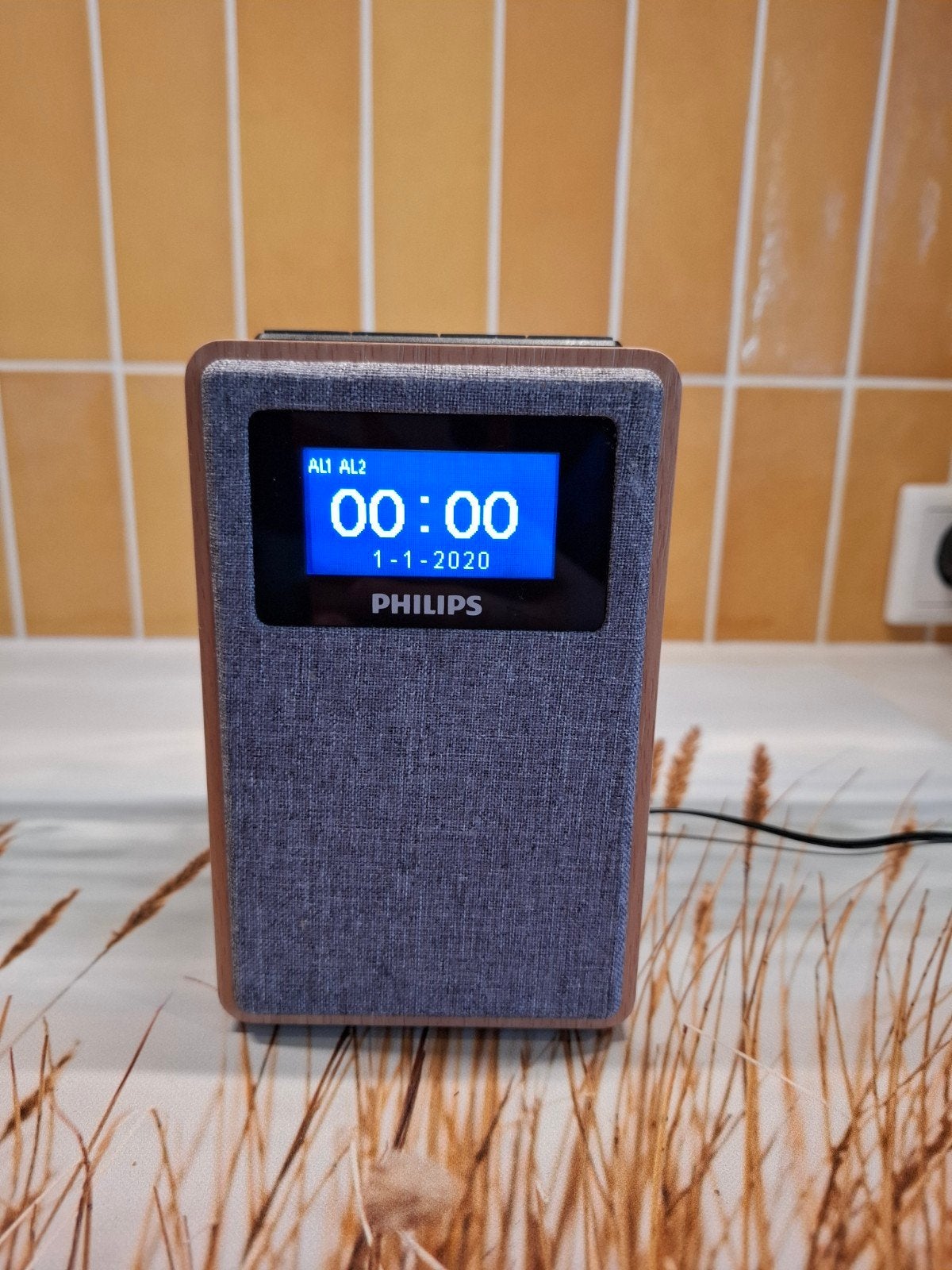 Philips Radio met Klok en Alarmfunctie, Ophalen of Verzenden, Zo goed als nieuw, Radio