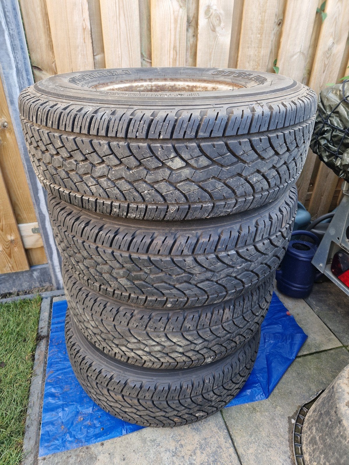 Yokohama Geolandar H/T-S 31x10.50R15 LT 109S GPR velgen, Ophalen, Gebruikt