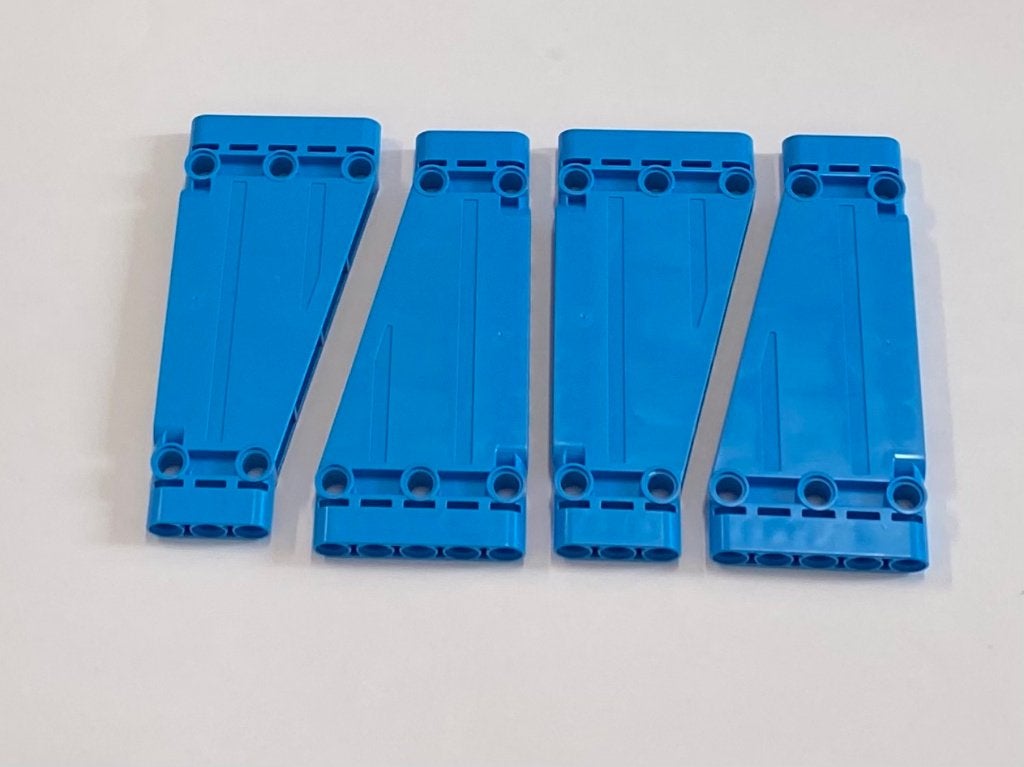 Partij 4x Lego 5x11x1 Technic panelen in diverse kleuren, Overige thema's, Lego, Nieuw, Ophalen of Verzenden