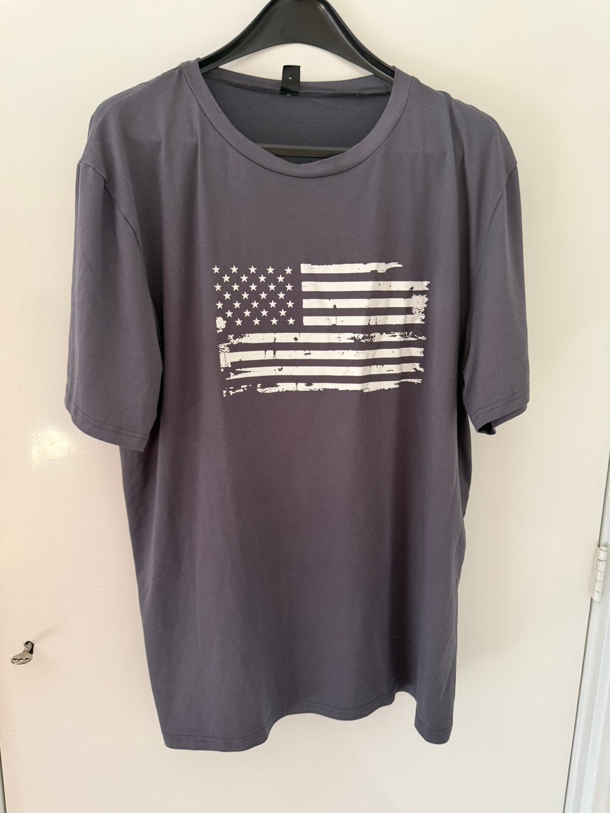 T-shirts met Amerikaanse vlag print, maat XXL, Ophalen of Verzenden, Zo goed als nieuw, Grijs, Shirt
