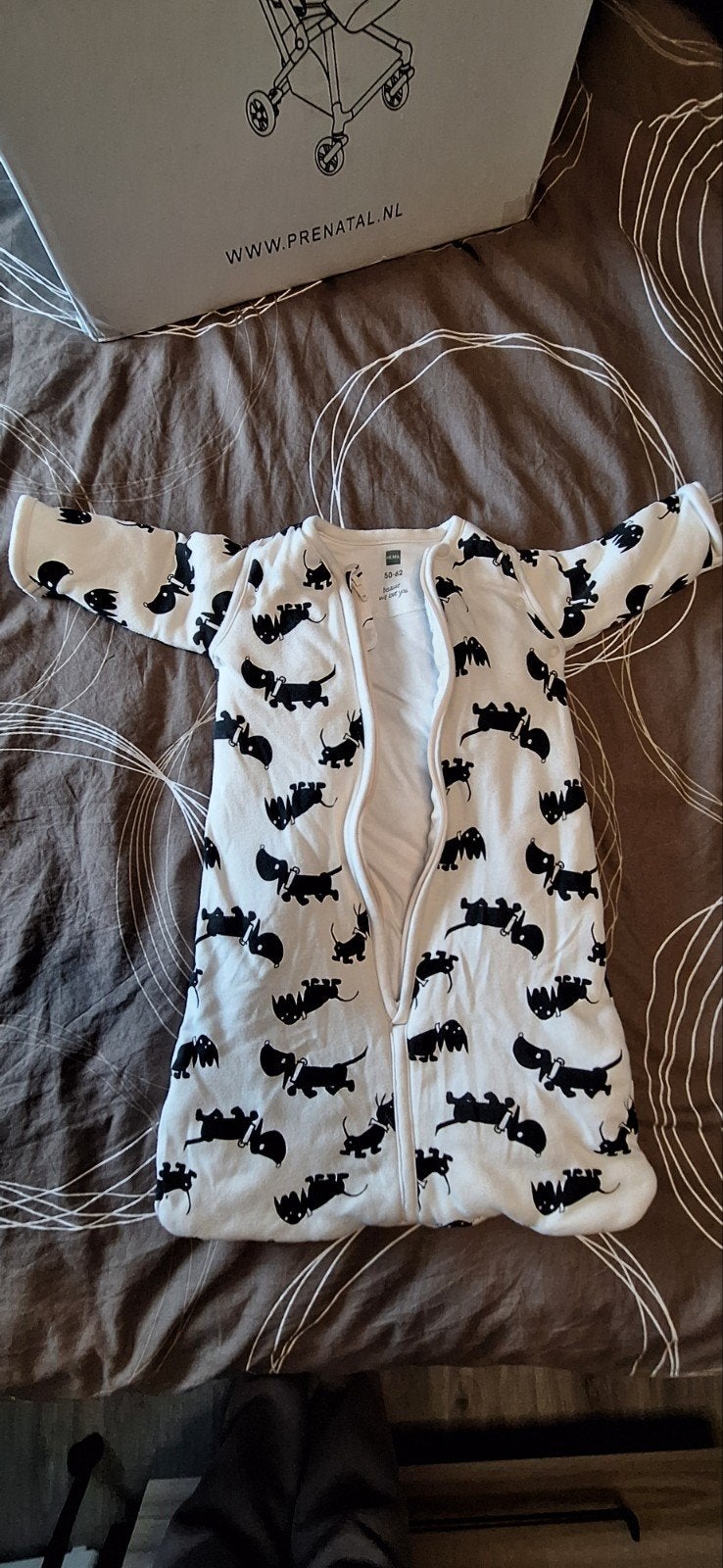Hema Slaapzak 50-62 met leuke print, Kinderen en Baby's, Dekens, Slaapzakjes en Inbakerproducten, Ophalen of Verzenden, Zo goed als nieuw