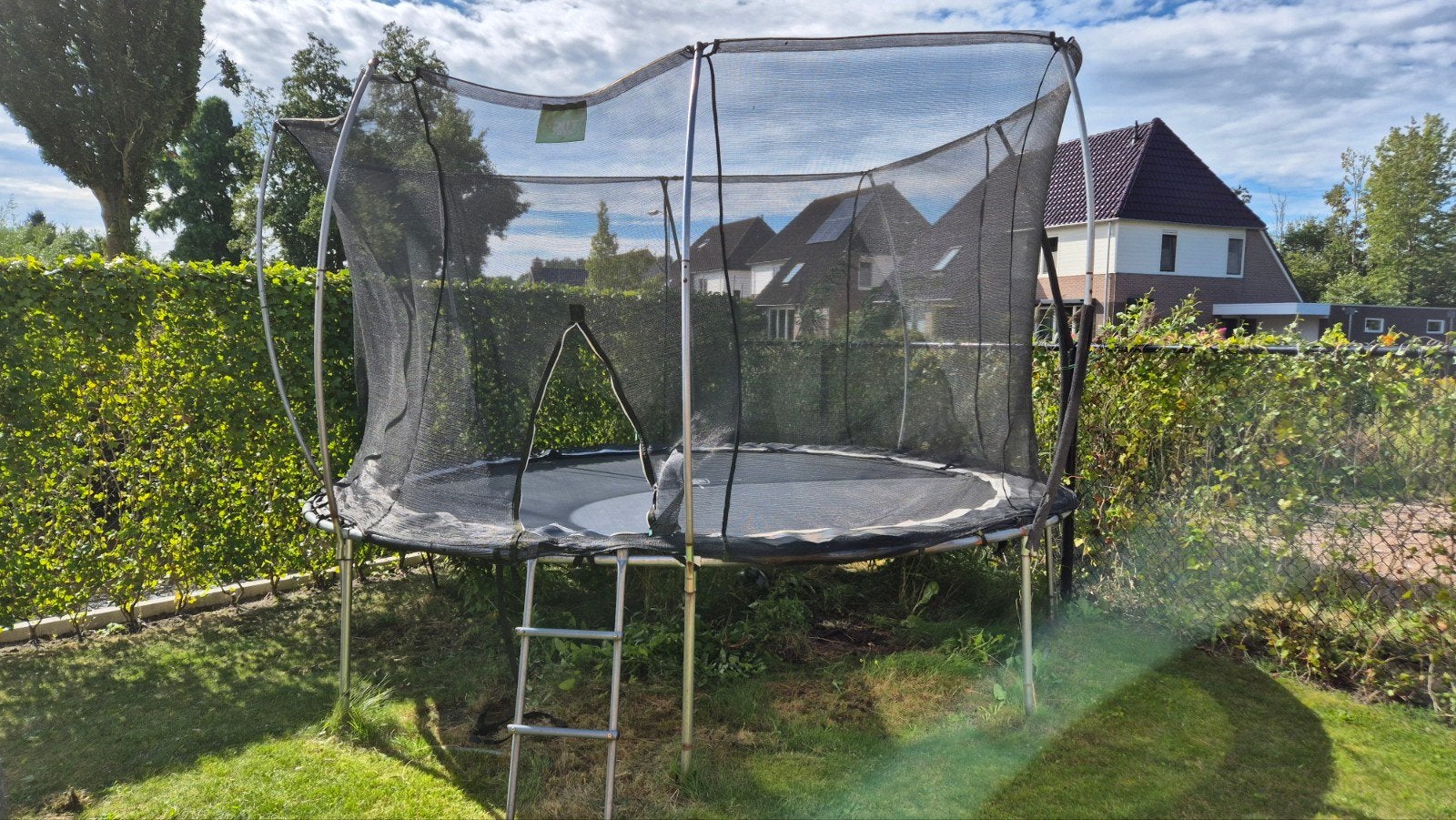 Exit Trampoline met veiligheidsnet en ladder, Ophalen, Gebruikt