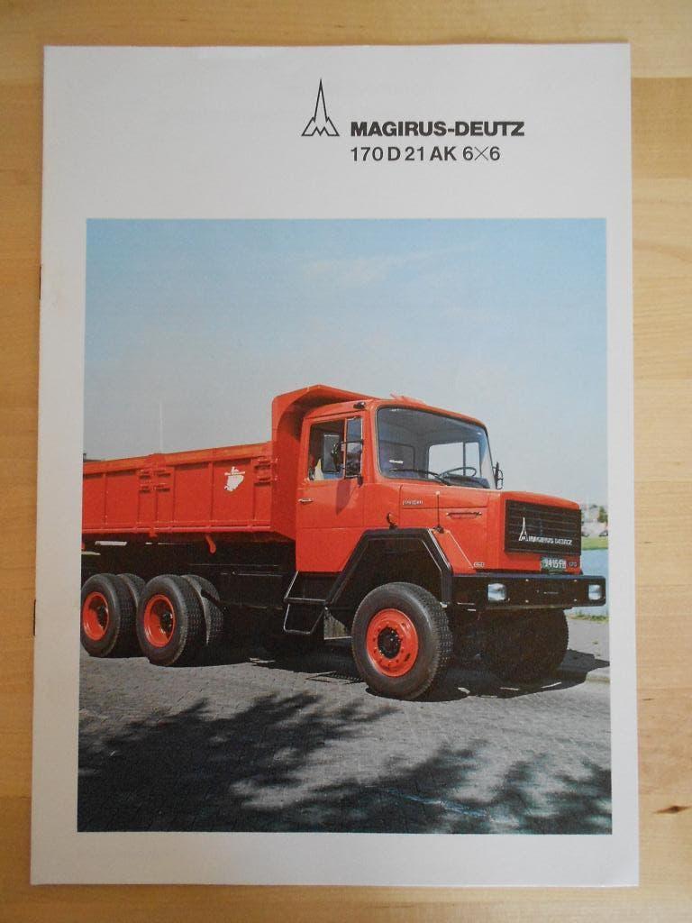 Magirus Deutz Torpedo Brochure 1975 – 170D 21AK 6x6, Magirus, Ophalen of Verzenden, Zo goed als nieuw, Overige merken