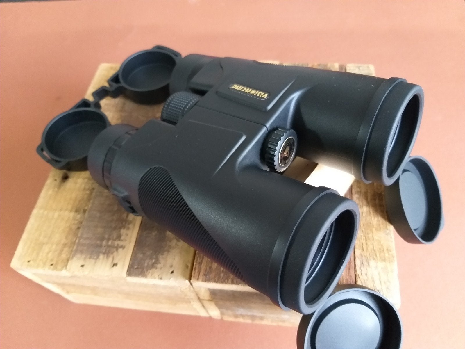 Visionking WD 10x42 HD/UR Coated/Waterproof/Binocular Black, Dakkant (recht), Nieuw, Ophalen of Verzenden, 8 tot 12x