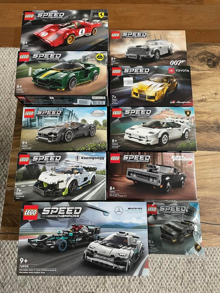 Grote collectie LEGO Speed Champions sets (Nieuw), Ophalen, Lego, Nieuw, Speed Champions