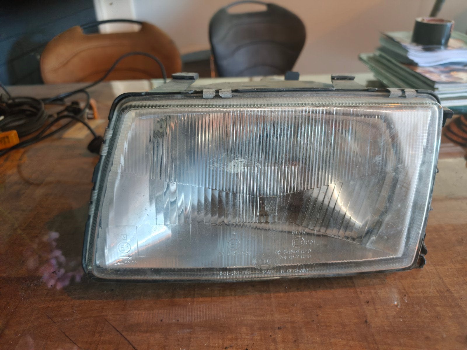 Koplampset L+R Mercedes C126 SEC Hella, Auto-onderdelen, Ophalen of Verzenden, Gebruikt, Mercedes-Benz