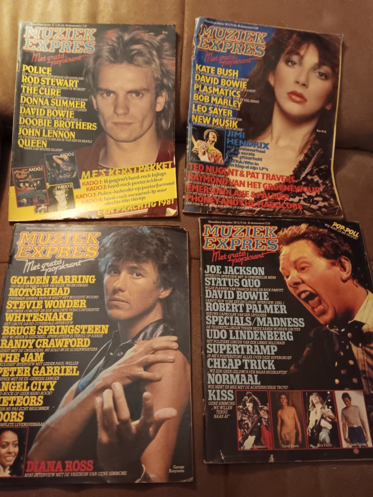 muziek expres 1980 4 x mooie staat, Ophalen of Verzenden, Zo goed als nieuw, Overige formaten
