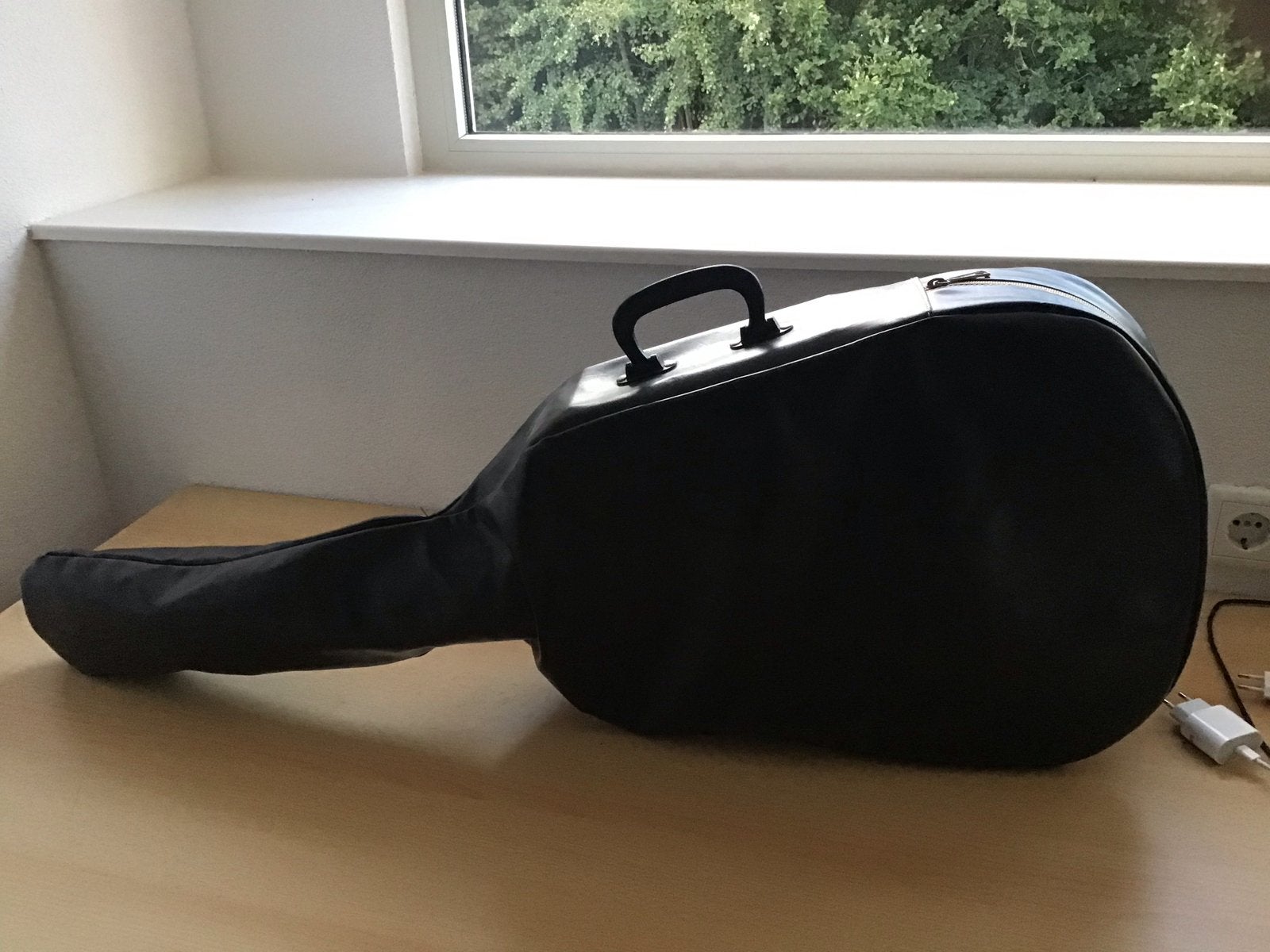 Klassieke gitaar met hoes, Muziek en Instrumenten, Ophalen, Gebruikt, Klassieke of Spaanse gitaar, Met koffer