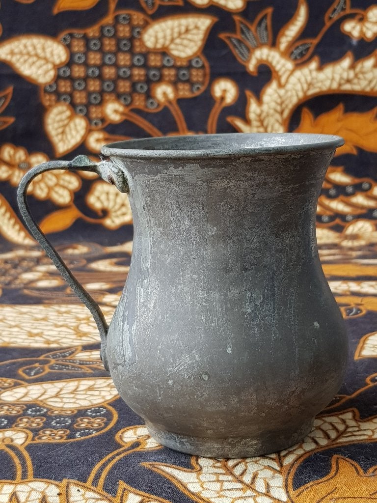 Origineel antiek Oosters koperen kannetje 10,5 cm., Antiek en Kunst, Ophalen of Verzenden, Koper