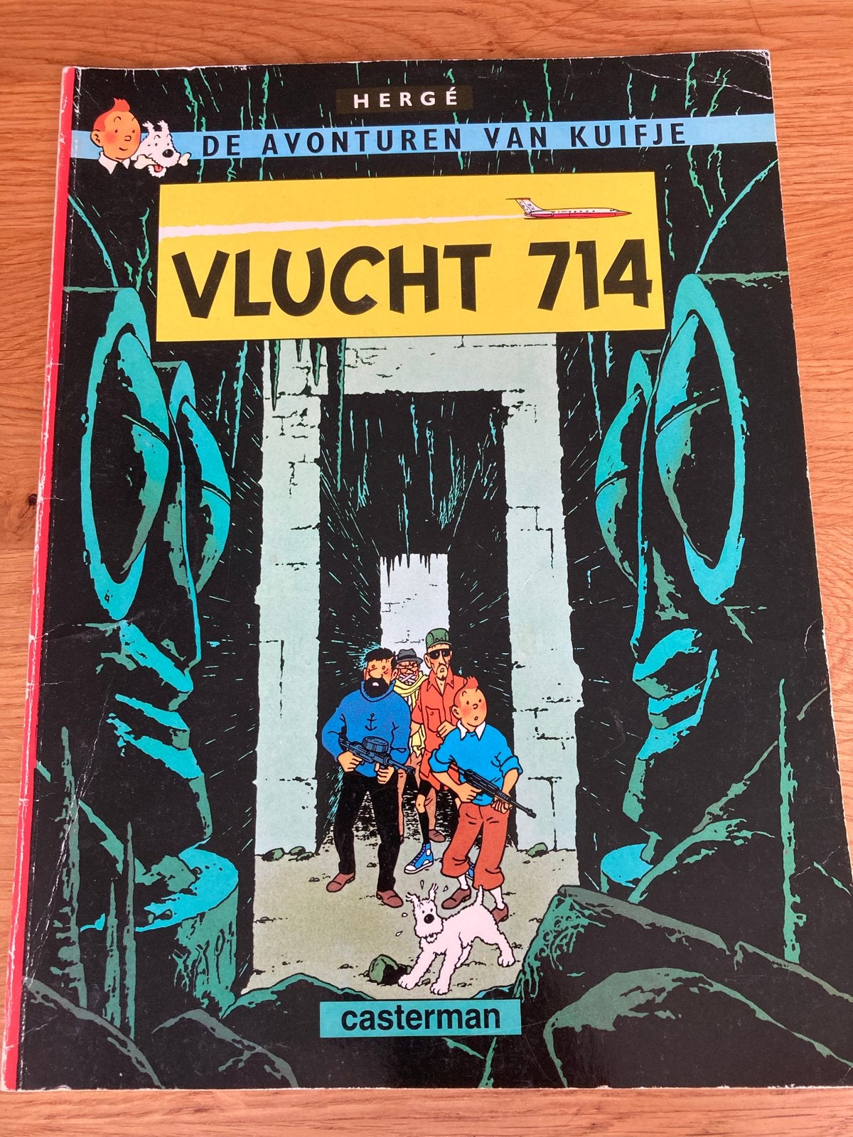 Kuifje - Vlucht 714 - Hergé - Casterman, Eén stripboek, Ophalen of Verzenden, Gelezen