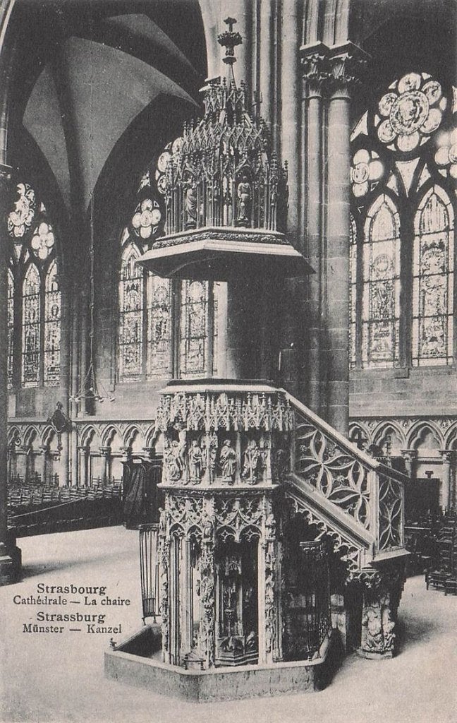 703-287-039 Strasbourg Cathédrale La Chaire, Verzenden, Voor 1920, Frankrijk