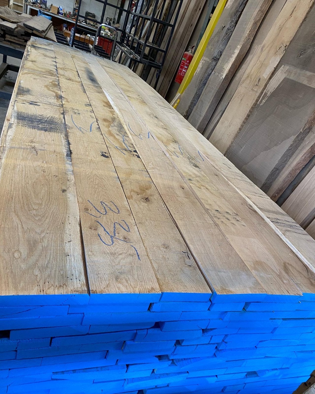 Eiken planken. 36 mm dikte. 245/305/370 cm lengte, 25 tot 50 mm, Eiken, Nieuw, Ophalen of Verzenden