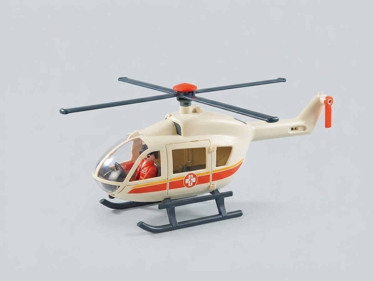 Playmobil Trauma Helikopter, Gebruikt, Complete set, Voertuig, Ophalen of Verzenden