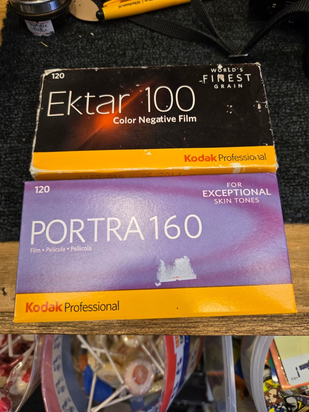 kodak portra 160 en ektar 100 ilford 100 120 fotorolletjes, Ophalen of Verzenden, Spiegelreflex, Kodak