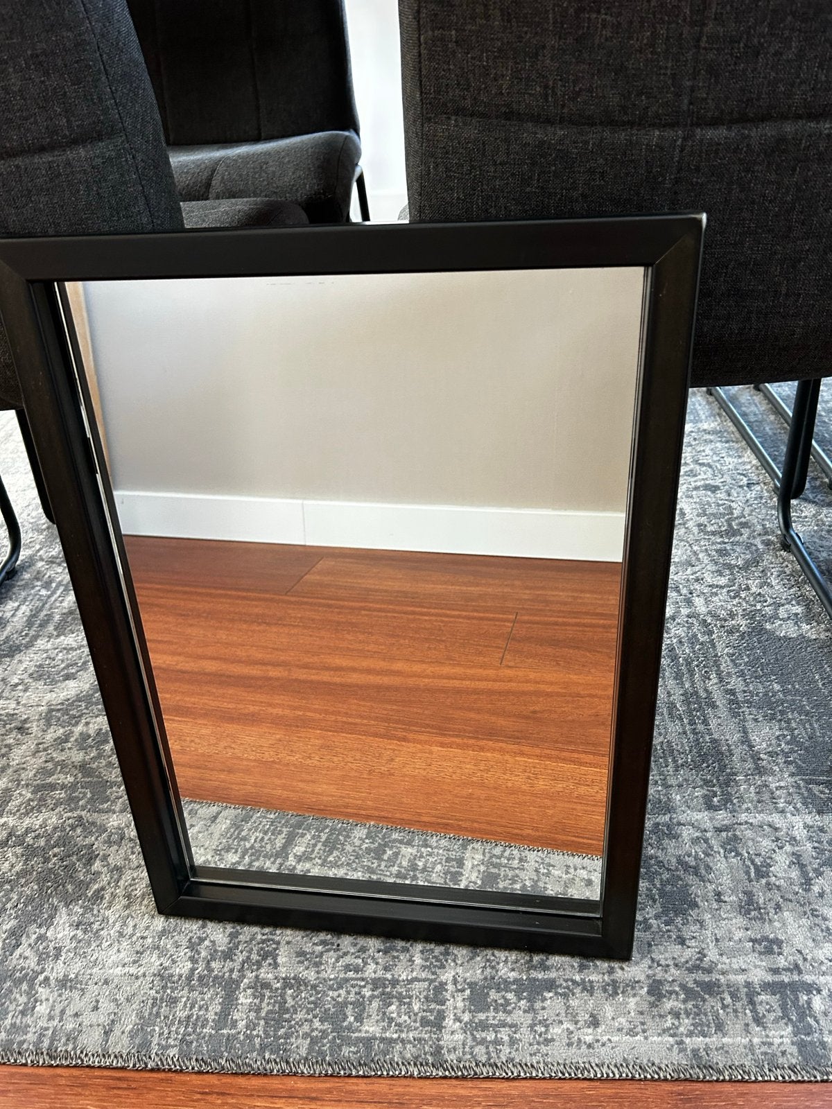 Spiegel met metalen frame - 40x55 cm, Huis en Inrichting, Minder dan 50 cm, Ophalen of Verzenden, Zo goed als nieuw, Minder dan 100 cm