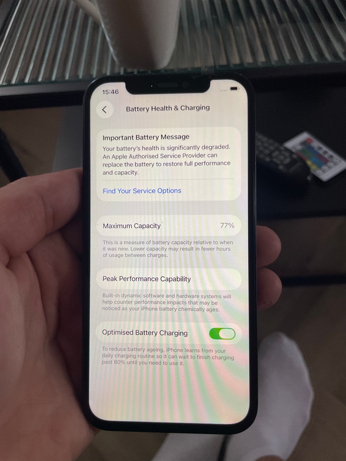 iPhone 12 - Wifi/Mobiel internet defect - Batterij 77%, Telecommunicatie, Mobiele telefoons | Apple iPhone, Zwart, Ophalen of Verzenden