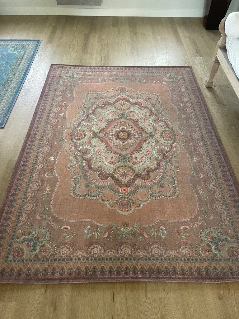 Pip vloerkleed 265 x 185 rood roze, Pip bohemian bloemrijk kleurrijk vrolijk rood roze blauw, Paars, 150 tot 200 cm, Ophalen of Verzenden
