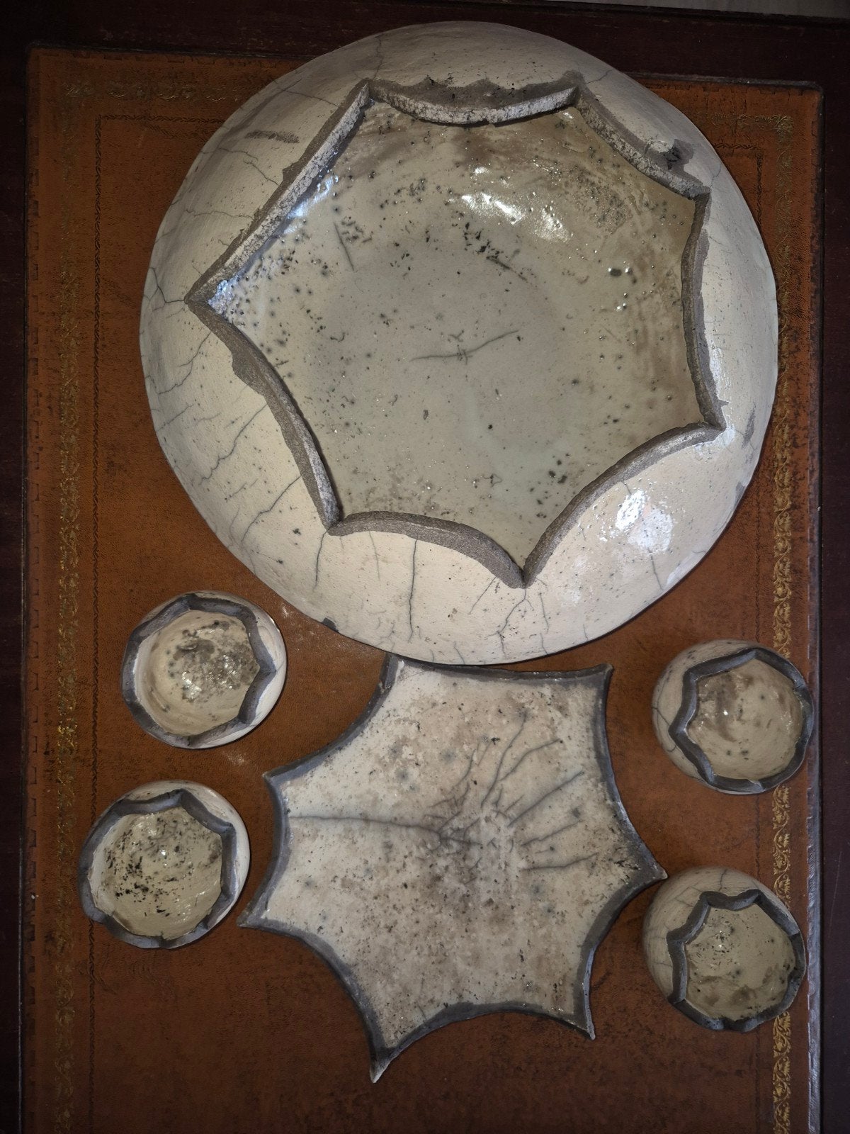 Raku gestookte schaal, handgemaakt, Ophalen of Verzenden, Rond