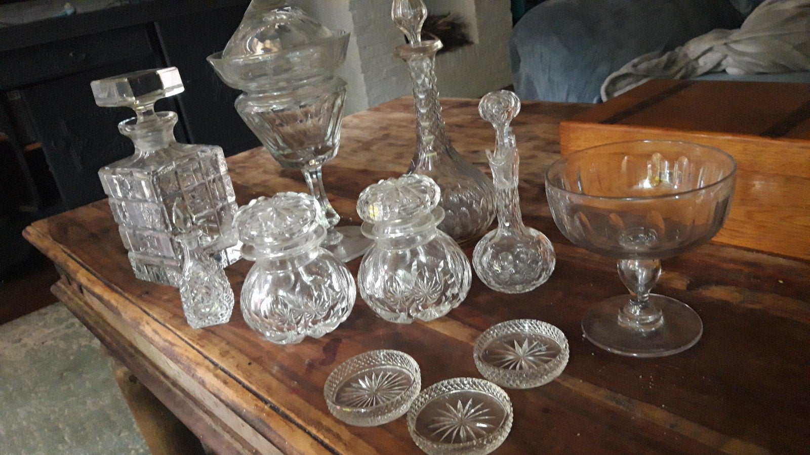 kleine verzameling kristal bijna gratis, Ophalen of Verzenden