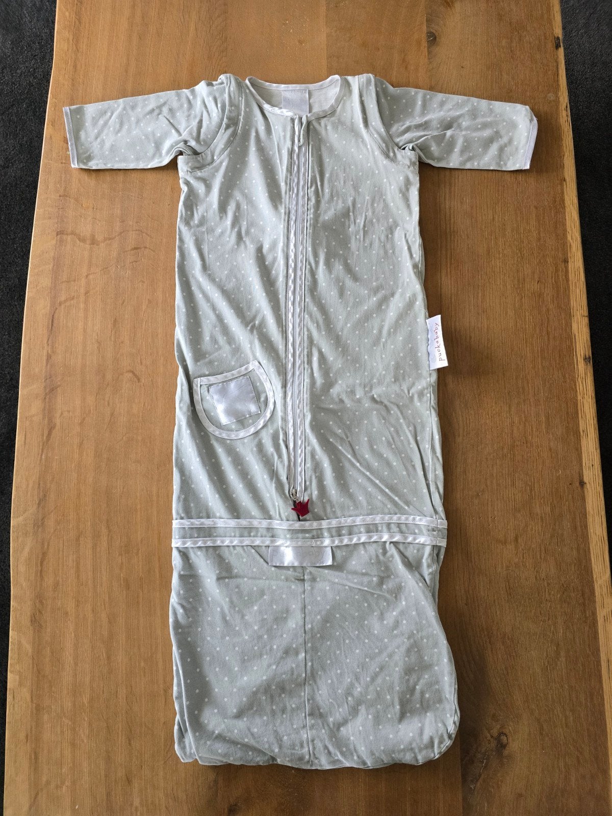 Puckababy bag slaapzak met afritsbare mouwen, Gebruikt, In te korten, Puckababy, Ophalen of Verzenden
