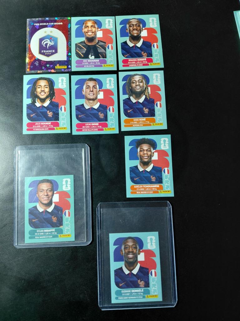 Frankrijk (panini wk 2026 stickers) mbappe/dembele, Verzamelen, Sportartikelen en Voetbal, Ophalen of Verzenden, Nieuw, Buitenlandse clubs